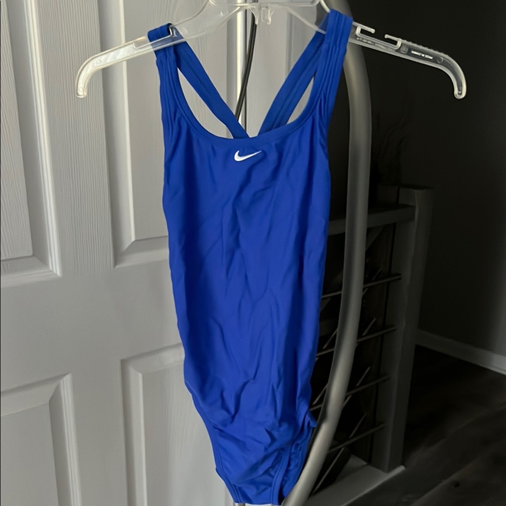 Nike Blue Racerback One-Piece Swimsuit